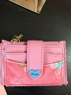 Juicy Couture NWT Pink Cherry Card & Key Holder with Cherry Charm